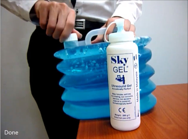 Refile Sky Gel From Kettle to Botle